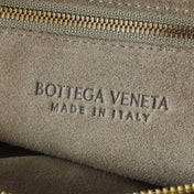BOTTEGA VENETA 25S SMALL JODIE 48 IN MUTED TAUPE SUEDE GOLD HARDWARE
