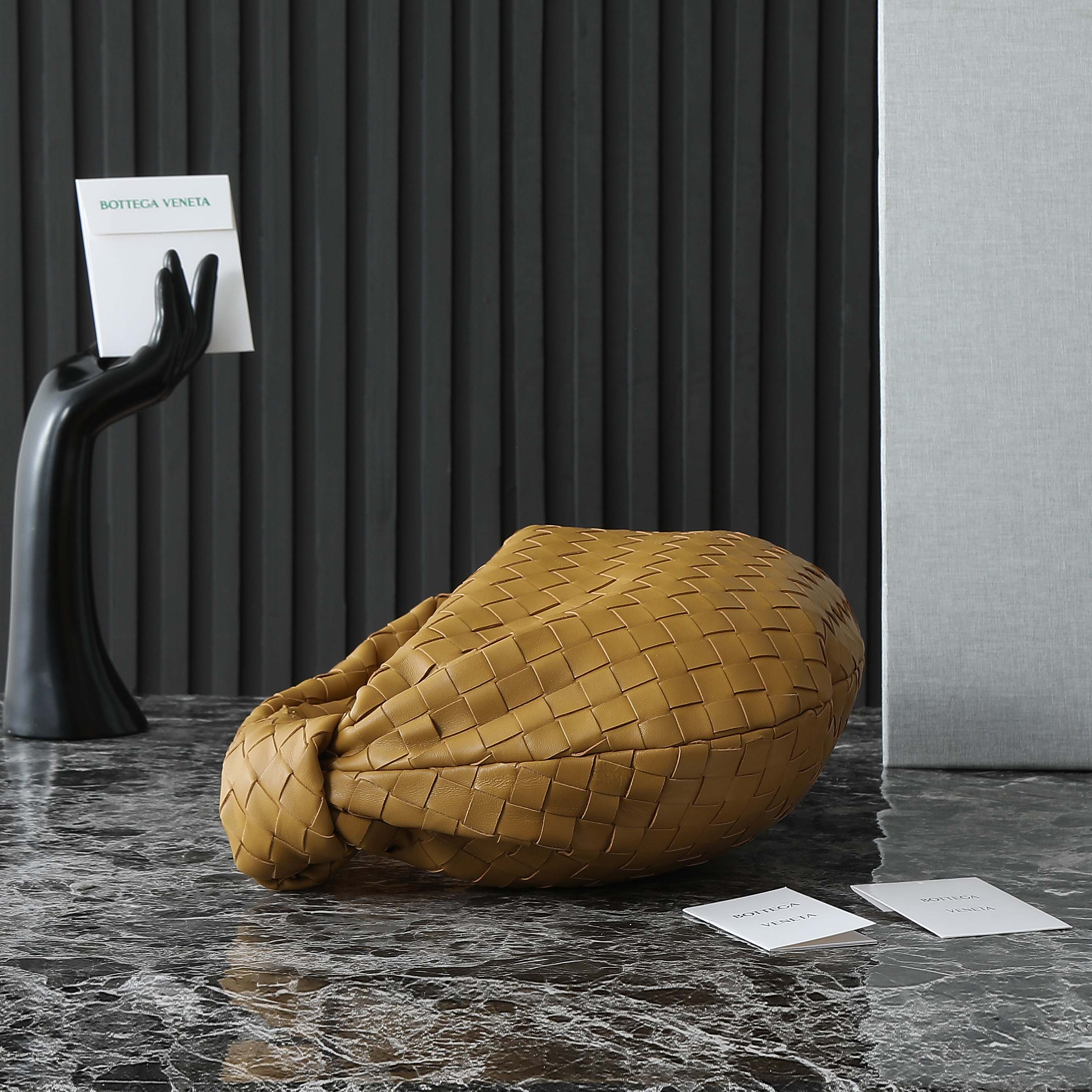 BOTTEGA VENETA 25S MINI JODIE 36 IN WARM BRONZE CALFSKIN GOLD HARDWARE