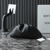 BOTTEGA VENETA 25S DUSTBAG NOTTE 33 IN BLACK CALFSKIN GOLD HARDWARE