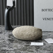 BOTTEGA VENETA 25S MINI JODIE 28 IN MUTED TAUPE SUEDE GOLD HARDWARE