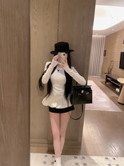 DIOR 25S LONG-SLEEVE PEPLUM T-SHIRT STYLE 185