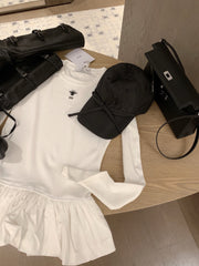 DIOR 25S LONG-SLEEVE PEPLUM T-SHIRT STYLE 185