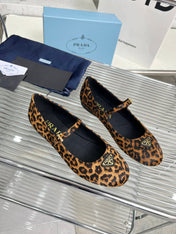 BALLET FLAT IN HONEY HORSEHAIR