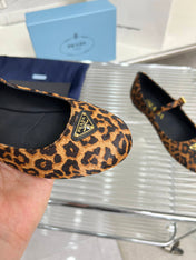 BALLET FLAT IN HONEY HORSEHAIR