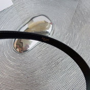 CL BELT BAG TRIOMPHE 25 MM BELT TRIOMPHE BLACK CALFSKIN GOLD HARDWARE