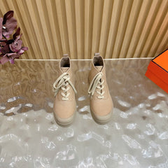 HM 25S KOOLER ANKLE BOOTS IN BEIGE CANVAS