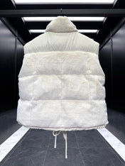 MONCLER 25S DOWN PUFFER VEST IN WHITE 013