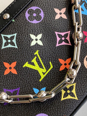 POCHETTE ACCESSOIRES 22 BAG IN MULTICOLOR MONOGRAM CANVAS AND COWHIDE