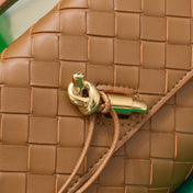 BV Long Clutch Andiamo 31 Tan Leather Ghw