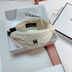 WHITE CREAM FABRIC HAIRBAND 124698