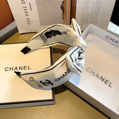 WHITE MIX BLACK SILK HAIRBAND 358256