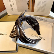 BLACK MIX WHITE SILK HAIRBAND 358257