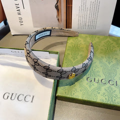 HEADBAND IN DARK BEIGE MONOGRAM CANVAS 406054