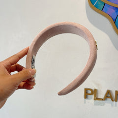 THICK HEADBAND IN LIGHT PINK CASHMERE 412455