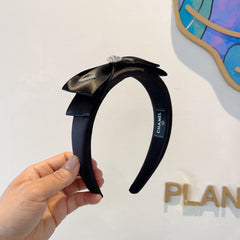 BLACK SILK AND FABRIC HAIRBAND 414429