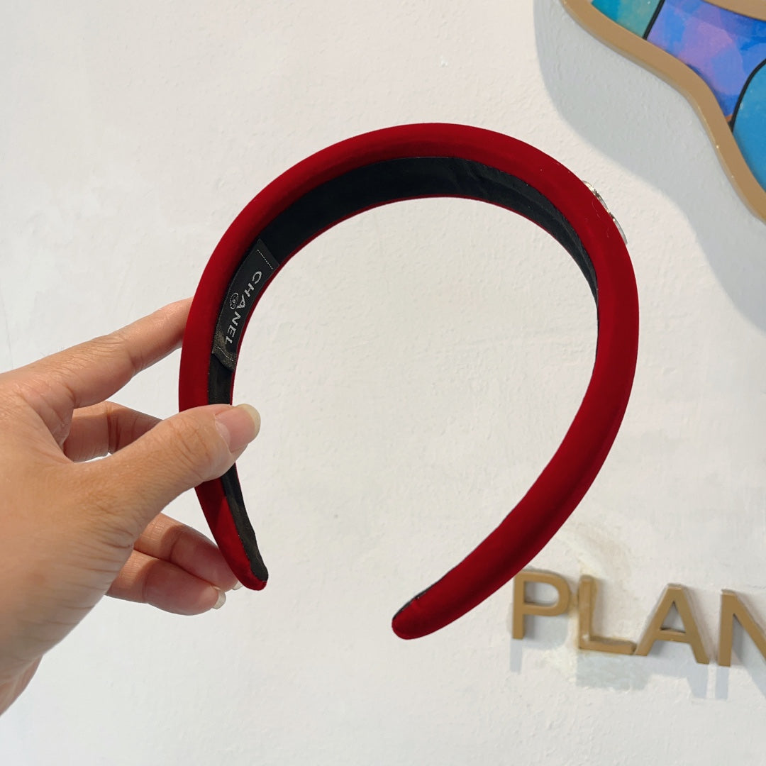 CHERRY RED VELVET HAIRBAND 414441