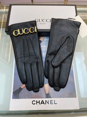 EUROPEAN GLOVES IN BLACK LAMBSKIN WITH CASHMERE LINING 376727