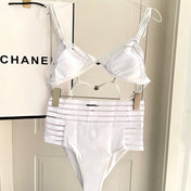 CC BIKINI SWIMSUIT SET IN WHITE 608920