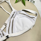 CC BIKINI SWIMSUIT SET IN WHITE 608920