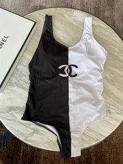 CC BIKINI SWIMSUIT SET IN BLACK AND WHITE 613718