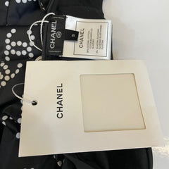 CC BIKINI SWIMSUIT SET IN BLACK AND WHITE LOGO PRINTED 615195