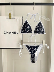 BIKINI SWIMSUIT IN BLACK AND WHITE AND PRINTED 627825