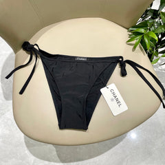 CC BIKINI SWIMSUIT SET IN BLACK EMBROIDERED LOGO 624564