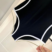 SWIMSUIT BODYSUIT IN BLACK AND WHITE STRIPED 627831