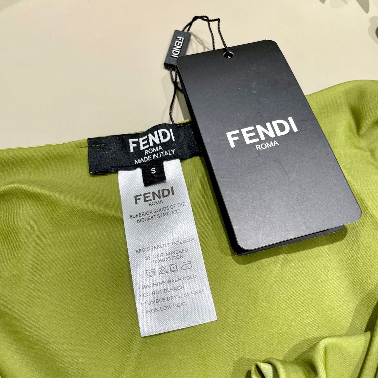 FENDI BIKINI 25S TWO PIECE IN GREEN 742660