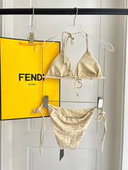 FENDI BIKINI 25S TWO PIECE IN BEIGE 742661