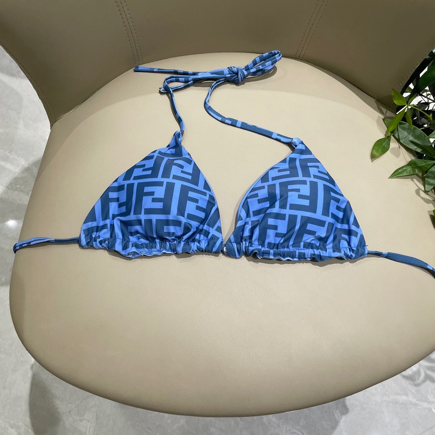 FENDI BIKINI 25S TWO PIECE IN BLUE 742662