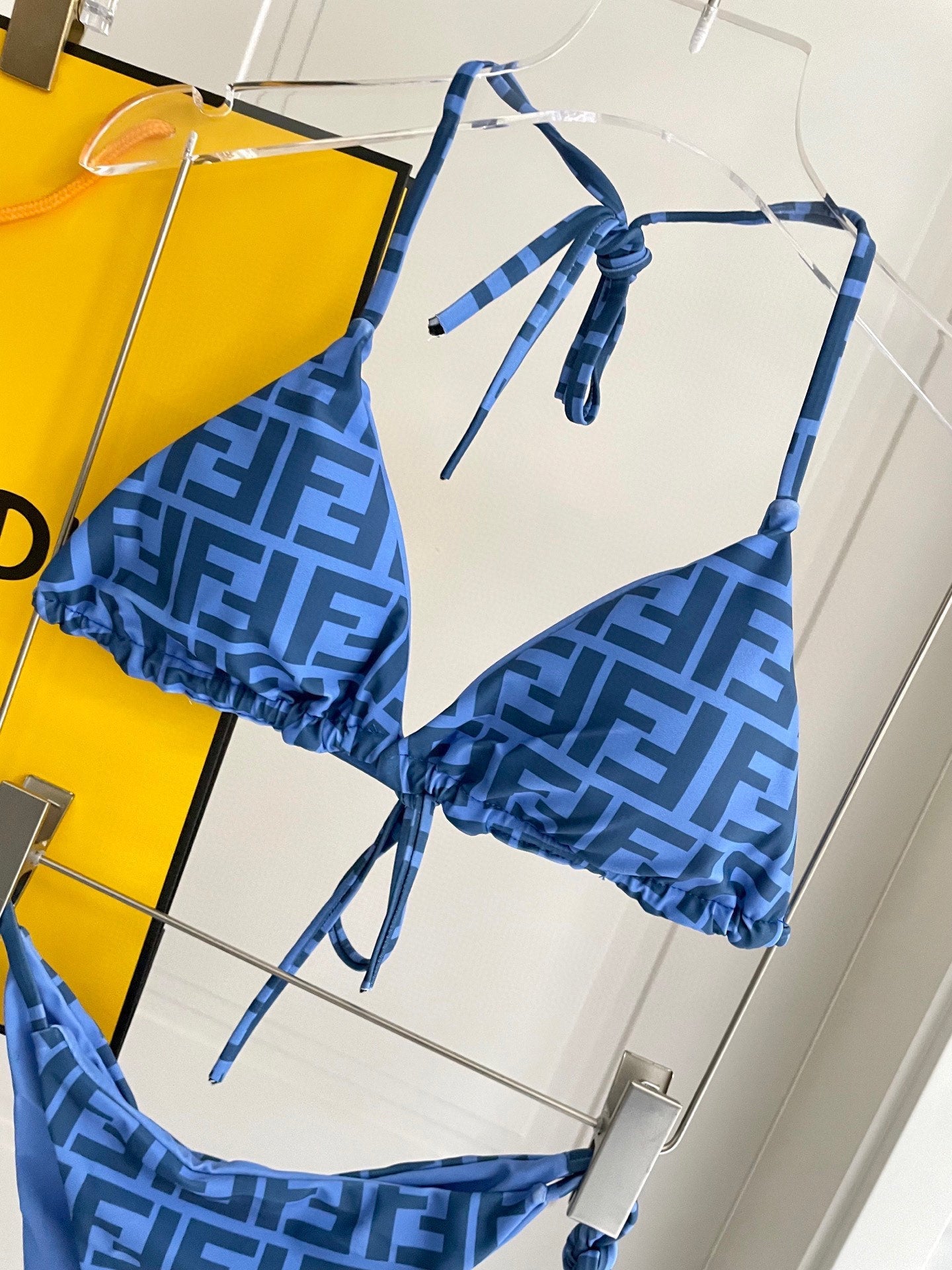 FENDI BIKINI 25S TWO PIECE IN BLUE 742662