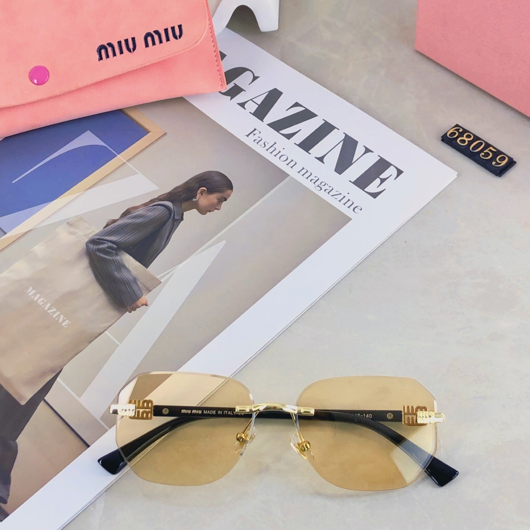 LOGO SUNGLASSES 498947 IN METAL