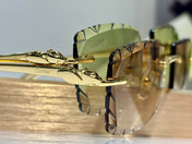 PANTHÈRE RECTANGULAR FRAME SUNGLASSES 563590 IN METAL