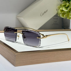 PANTHÈRE RECTANGULAR FRAME SUNGLASSES 563590 IN METAL