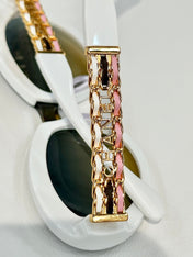 CAT EYE SUNGLASSES CH5537Q IN ACETATE CHAIN METAL