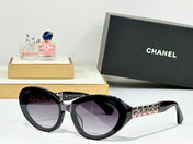 CAT EYE SUNGLASSES CH5537Q IN ACETATE CHAIN METAL