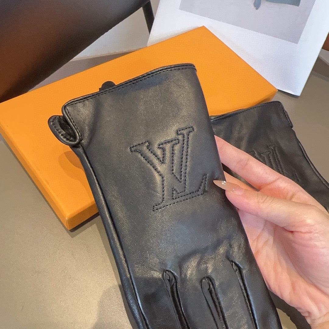 GLOVES IN BLACK LAMBSKIN 432714