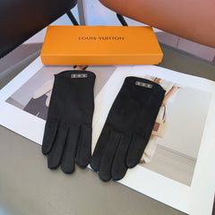 LV GLOVES IN BLACK WOOL 467979