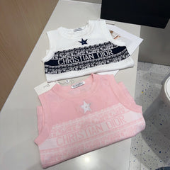 TANK TOP 612065 IN WHITE COTTON RIBBED EMBOSSED LOGO
