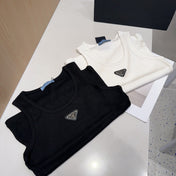 CAMISOLE 624506 IN BLACK COTTON RIBBED