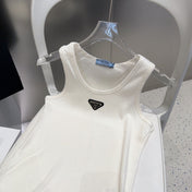 CAMISOLE 624507 IN WHITE COTTON RIBBED