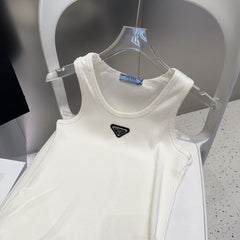 CAMISOLE 624507 IN WHITE COTTON RIBBED