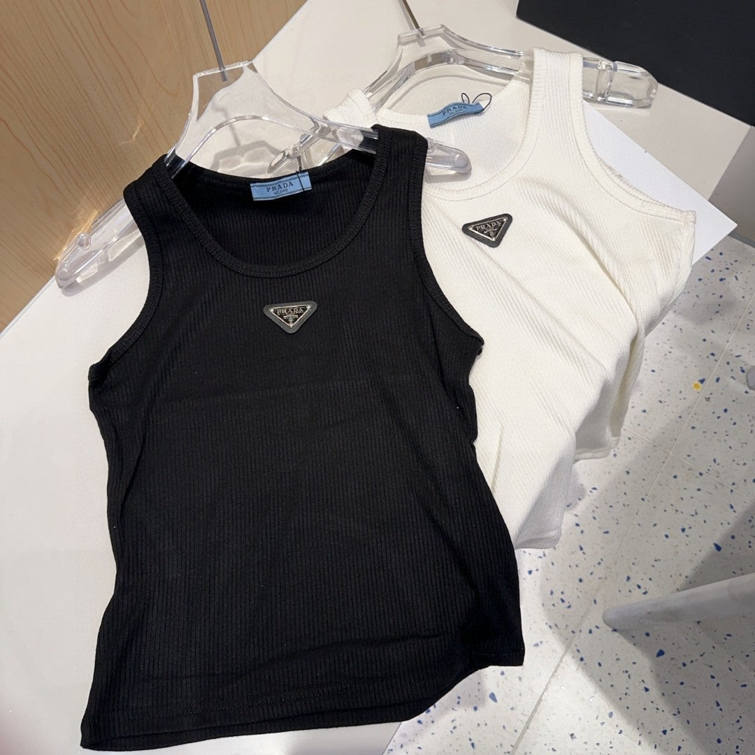 CAMISOLE 624507 IN WHITE COTTON RIBBED