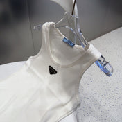 CAMISOLE 624507 IN WHITE COTTON RIBBED