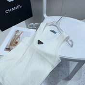 CAMISOLE 624507 IN WHITE COTTON RIBBED