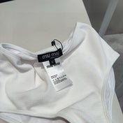 MIUMIU BIKINI 25S TWO PIECE IN WHITE 742670