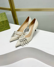 HIGH PUMP 6 CM IN WHITE CALFSKIN