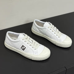 FF TRAINER SNEAKER IN WHITE CALFSKIN