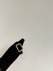 BELLE VIVIER CHELSEA BOOTIES IN BLACK SUEDE